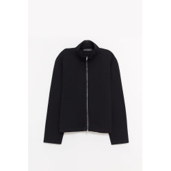 OUR LEGACY BLACK ATHLETIC SHRUNKEN FULLZIP JACKET